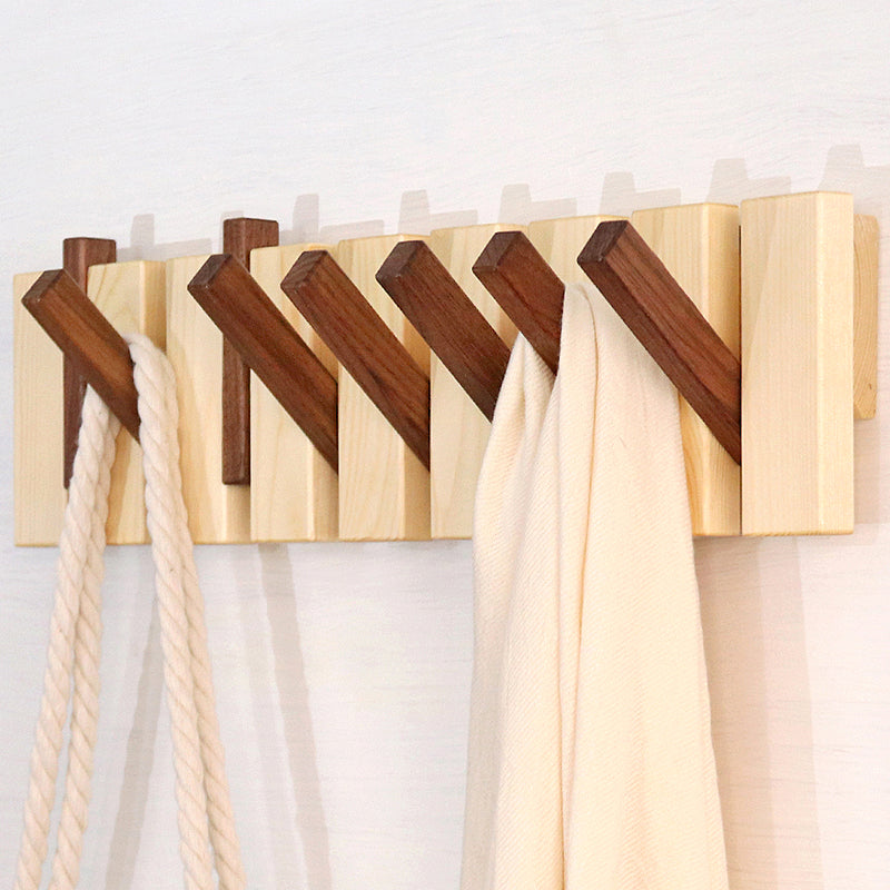 Fold down top coat rack