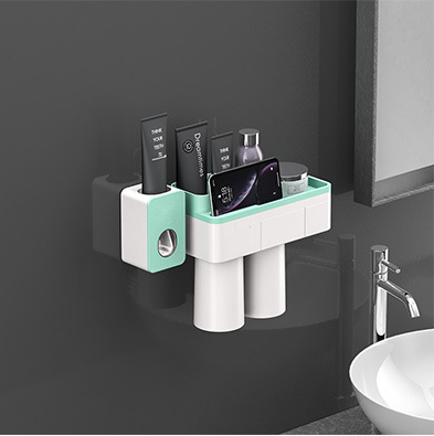 Magnetic Adsorption Toothbrush Holder (2/3/4 cups)