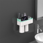 Magnetic Adsorption Toothbrush Holder (2/3/4 cups)