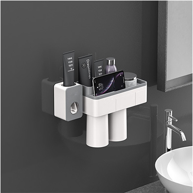 Magnetic Adsorption Toothbrush Holder (2/3/4 cups)