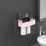 Magnetic Adsorption Toothbrush Holder (2/3/4 cups)