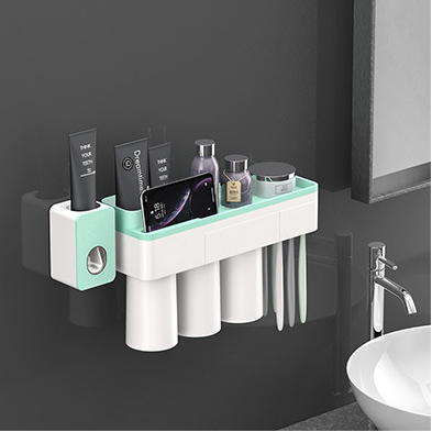 Magnetic Adsorption Toothbrush Holder (2/3/4 cups)