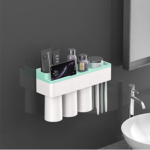 Magnetic Adsorption Toothbrush Holder (2/3/4 cups)