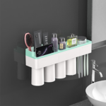 Magnetic Adsorption Toothbrush Holder (2/3/4 cups)