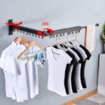 Adjustable and Retrackable Space-Saver Clothes Drying Rack