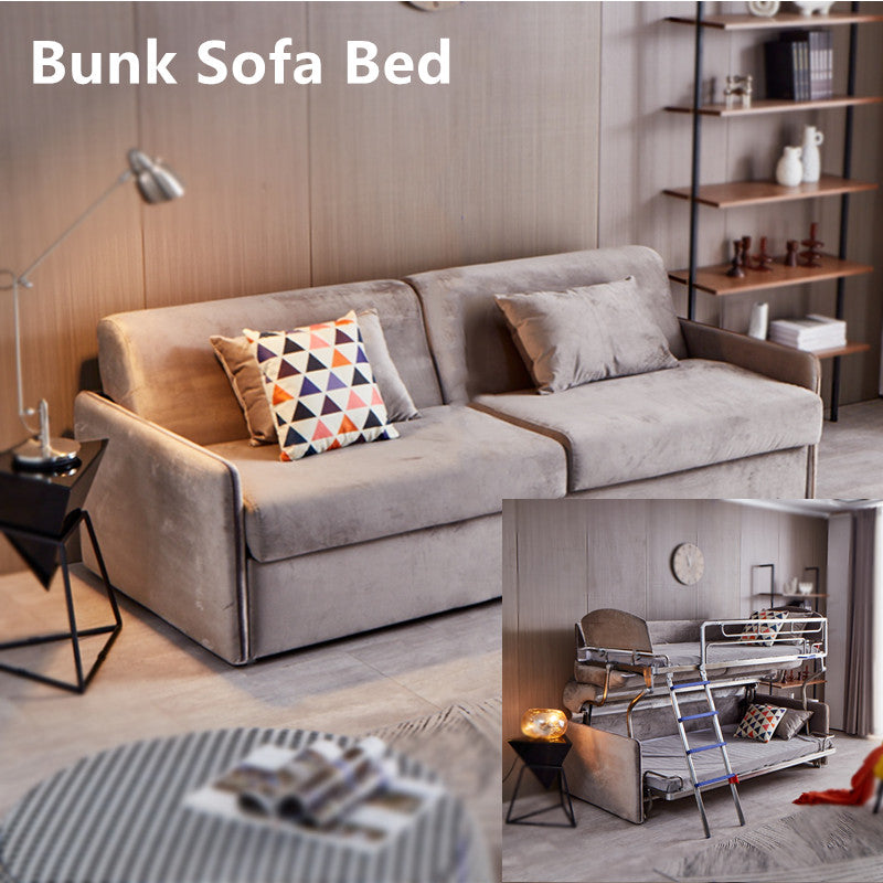 Completely Collapsible Foldable Bunk Sofa Bed Space Saving For Home